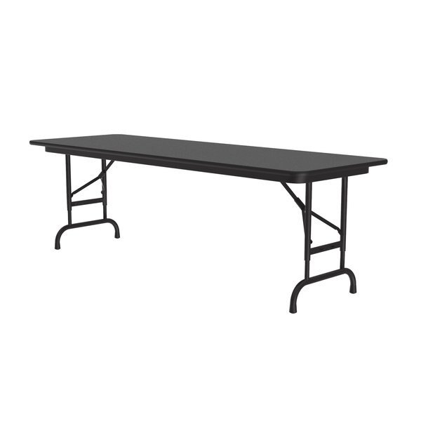 CFA Adjustable Melamine Folding Tables 24x60 Black Granite, Correll, Mfr#: CFA2460M-07